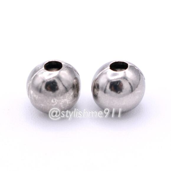 Two Authentic PANDORA Retired Black Rhodium Sphere Clips - 791000BR - Picture 5 of 9